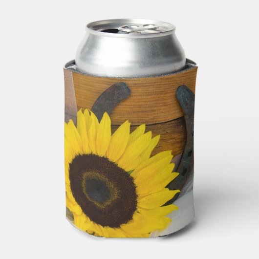 Zonnebloem en de Hoefijzer Westerne Gunst van het Blikjeskoeler (Blikje Voorkant)