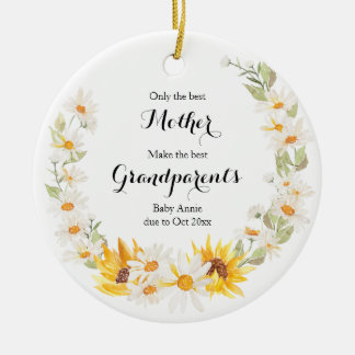 Zonnebloem en maffia alleen de beste keramisch ornament