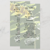 Zonnebloem en Mus Programma (Voorkant / Achterkant)