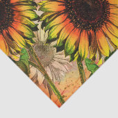  zonnebloem en ontkoppeling van de rij tissuepapier (Detail)