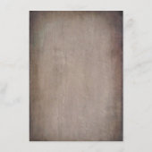 Zonnebloem en Rode Roze Herfst Bruiloft Details Informatiekaartje (Achterkant)