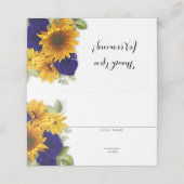 Zonnebloem en Rozen van de marine Rustic (Buitenkant ongevouwen)