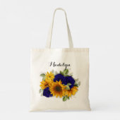 Zonnebloem en Rozen van de zeemacht Tote Bag (Achterkant)