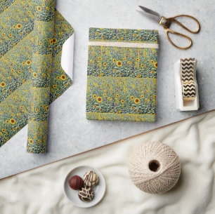 Zonnebloem- en Wilde Bloemenveld Cadeaupapier