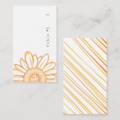 Zonnebloem Escortkaart Plaatskaartje (Voorkant / Achterkant)