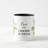 Zonnebloem Eucalyptus Black Labrador Retriever Dog Mok (Midden)