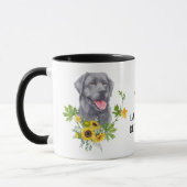 Zonnebloem Eucalyptus Black Labrador Retriever Dog Mok (Links)