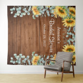 Zonnebloem Eucalyptus Bruidsdouche Foto Achtergron Wandkleed (In Situ (horizontaal))