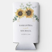 Zonnebloem Eucalyptus bruiloft gunst groen (Achterkant)