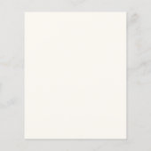 Zonnebloem Eucalyptus Floral behalve de datum Flyer (Achterkant)