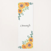 Zonnebloem Eucalyptus Greenery Namaste Yogamat (Voorkant)