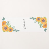 Zonnebloem Eucalyptus Greenery Namaste Yogamat (Voorkant (horizontaal))