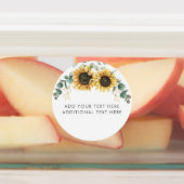 Zonnebloem Eucalyptus Greenery School Teachers Labels (Aangebracht)