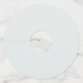 Zonnebloem Eucalyptus Groene Bruidsdouche Wijnglaslabel (Achterkant)