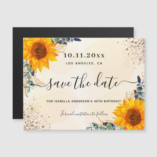 Zonnebloem eucalyptus, met uitzondering van de dat (Voorkant / Achterkant)