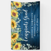 Zonnebloem Eucalyptus Rustige Afstuderen Afstudere Spandoek (Verticaal)