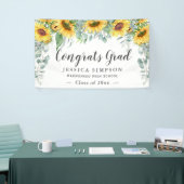 Zonnebloem Eucalyptus Rustige Afstuderen Afstudere Spandoek (Beurs)