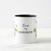 Zonnebloem Eucalyptus Schnauzer Dog Mok (Midden)