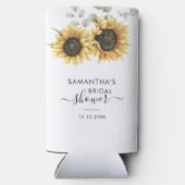 Zonnebloem Eucalyptus Script Bruiloftsborrel (Achterkant)