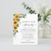 Zonnebloem Eucalyptus Waterverf Weddenschap (Staand voorkant)