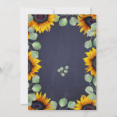 Zonnebloem Eucalyptusbruinachtige bruinkoolvis Kaart (Achterkant)