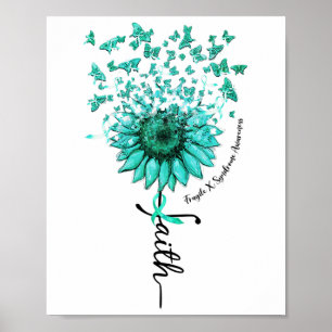 Zonnebloem Faith Butterfly Fragile X Syndrome Awar Poster