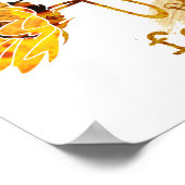 Zonnebloem Faith over angst Poster (Hoek)