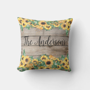 Zonnebloem Familienaam Kussen