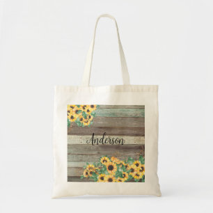 Zonnebloem Familienaam Tote Bag
