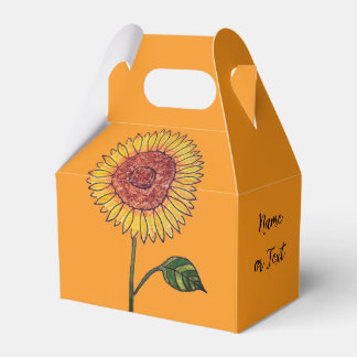 Zonnebloem Favor Doos Bedankdoosjes