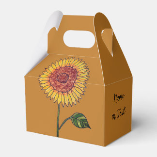 Zonnebloem Favor Doos Bedankdoosjes