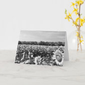 Zonnebloem Festival Blank Groet Kaart (Gele Bloem)