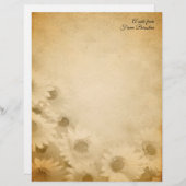 Zonnebloem, fijn gepersonaliseerd bakkerij (Voorkant / Achterkant)