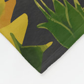 Zonnebloem Fleece Deken (Hoek)