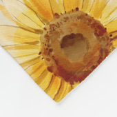 zonnebloem fleece deken (Hoek)