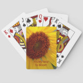 Zonnebloem flora pokerkaarten (Achterkant)