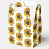 Zonnebloem Floral Pattern Bedankdoosjes (Geopend)