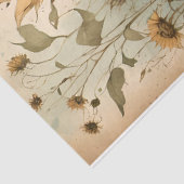 Zonnebloem fluistert tissuepapier (Detail)