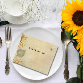 Zonnebloem Foto QR Code All In One Uitnodiging