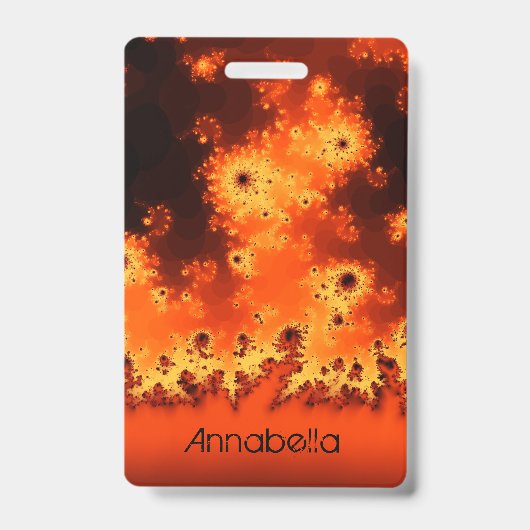 Zonnebloem - Fractal Name Badge (Front)
