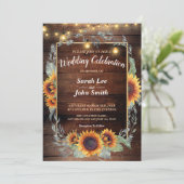 Zonnebloem Frame Kaart (Staand voorkant)