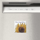 Zonnebloem gebakken Mam Magnet Magneet (Insitu (Vaatwasser))