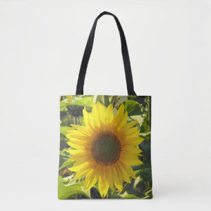 Zonnebloem Gedrukte Canvas tas
