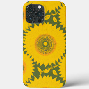 Zonnebloem - geel bloemontwerp iPhone 13 pro max hoesje