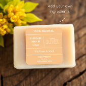 Zonnebloem geel | Etiketten van zeepingrediënten