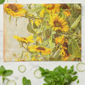 Zonnebloem Geel Farmhouse Style Theedoek (Gevouwen)