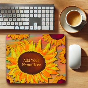 Zonnebloem  geel Inspirivity Mousepad Muismat