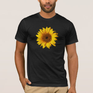 Zonnebloem Geel op Zwart - Gepersonaliseerd Sun Fl T-shirt