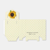 Zonnebloem Gele Birthday Gift | Vierbox Bedankdoosjes (Uitgevouwen)