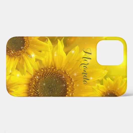 Zonnebloem Gele Bloem Gepersonaliseerd Case-Mate iPhone Case (Achterkant (horizontaal))